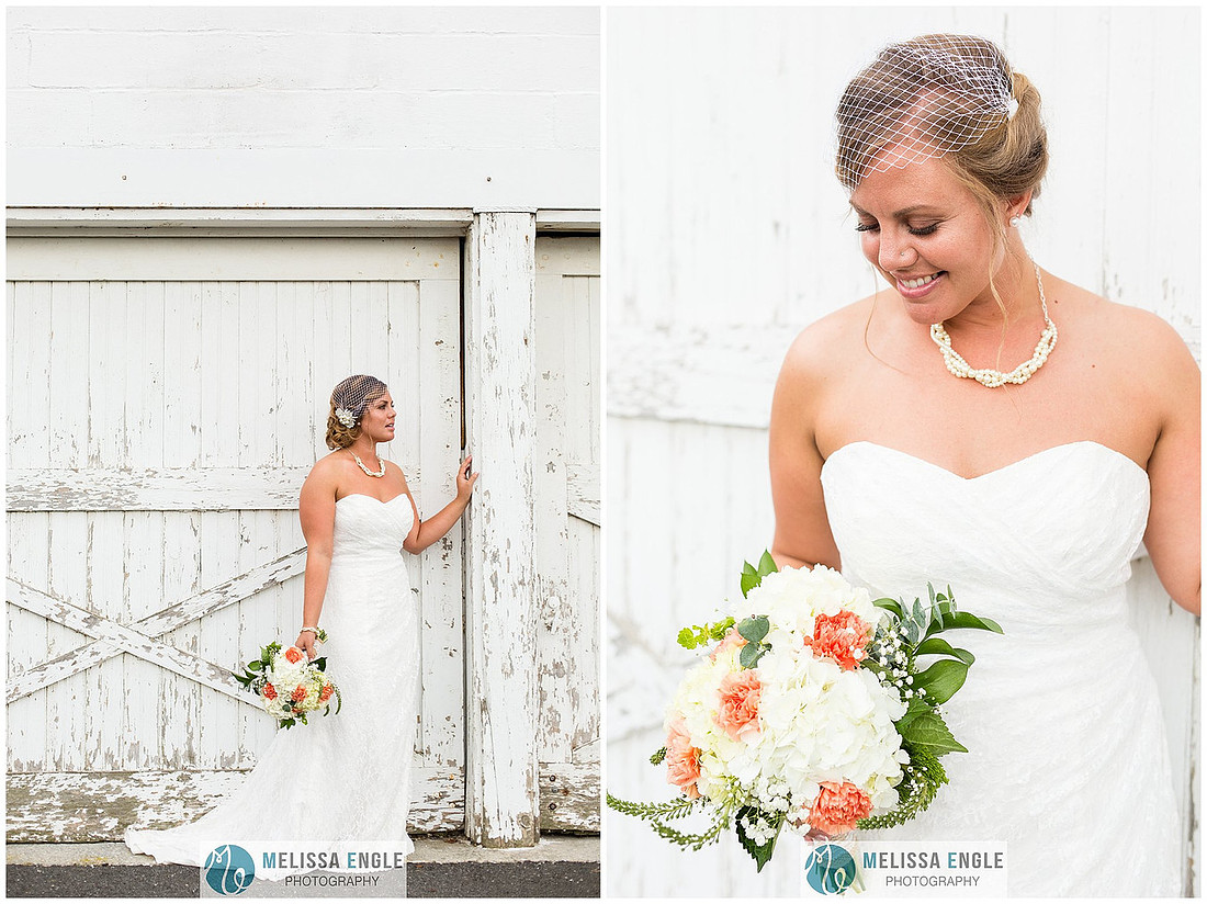 photo of a beautiful bride at Springside Barn in East Earl, PA by Melissa Engle Photography